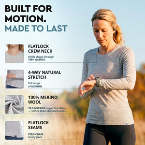 Women's merino crew details - Old Collection
