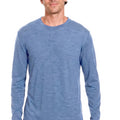 Men's Merino Wool Long Sleeve Crew Neck 165 Deep Blue
