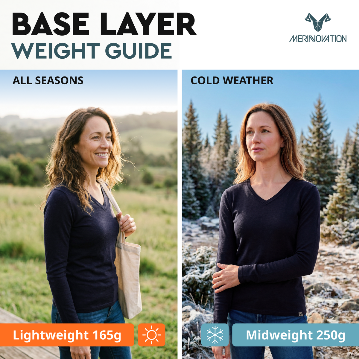 Women's merino V-neck details - Old Collection