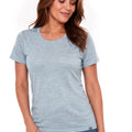 MERINNOVATION Women's Merino Wool Crew Neck T-Shirt - Short Sleeve Wicking Base Layer Tee