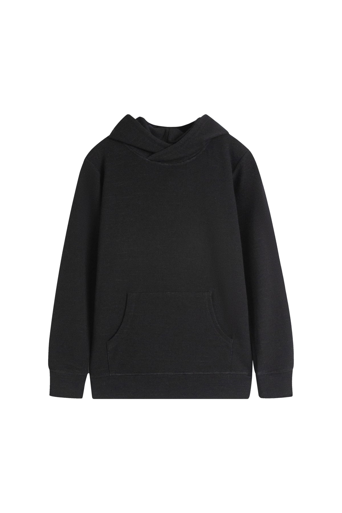 Old Collection MERINNOVATION Kids Merino Wool Cotton Hoodie Black