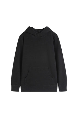 Old Collection MERINNOVATION Kids Merino Wool Cotton Hoodie Black