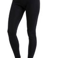 MERINNOVATION Women's Merino Wool Leggings 165 Black with bonus neck warmer