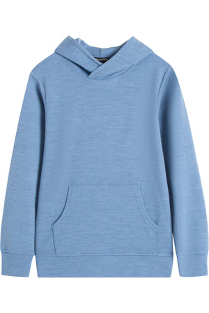 Old Collection MERINNOVATION Kids Merino Wool Cotton Hoodie Coronet Blue