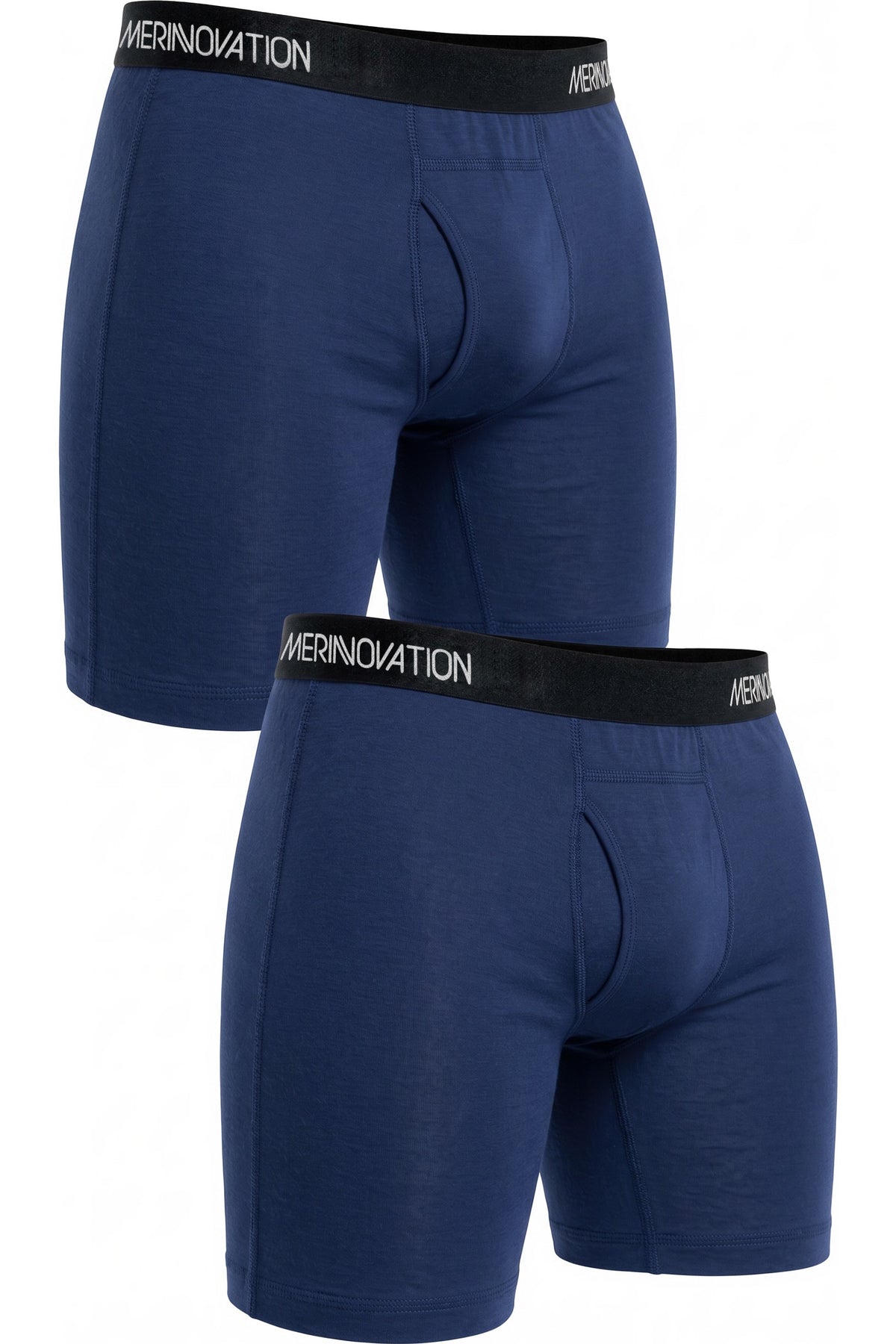 MERINNOVATION Men's Merino Wool Boxer Briefs 2-Pack Midnight Navy