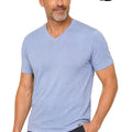 MERINNOVATION Men's Merino Wool V-Neck T-Shirt - Ashley Blue