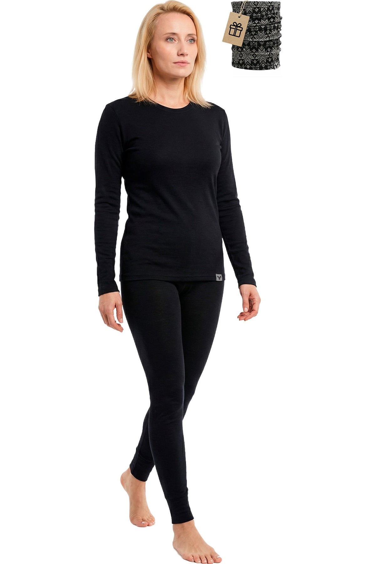 MERINNOVATION Women's Merino Wool Base Layer Set