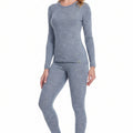 MERINNOVATION Women's Merino Wool Base Layer Set - Thermal Top & Bottom