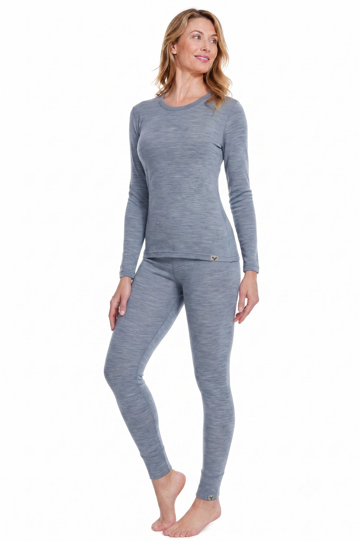 MERINNOVATION Women's Merino Wool Base Layer Set - Thermal Top & Bottom